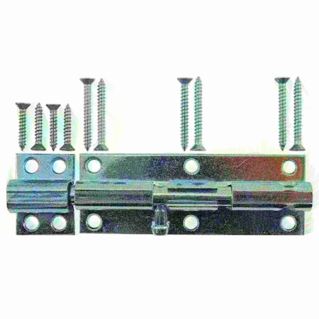 Midwest Fastener 6" Zinc Plated Steel Barrel Bolts 2PK 37285